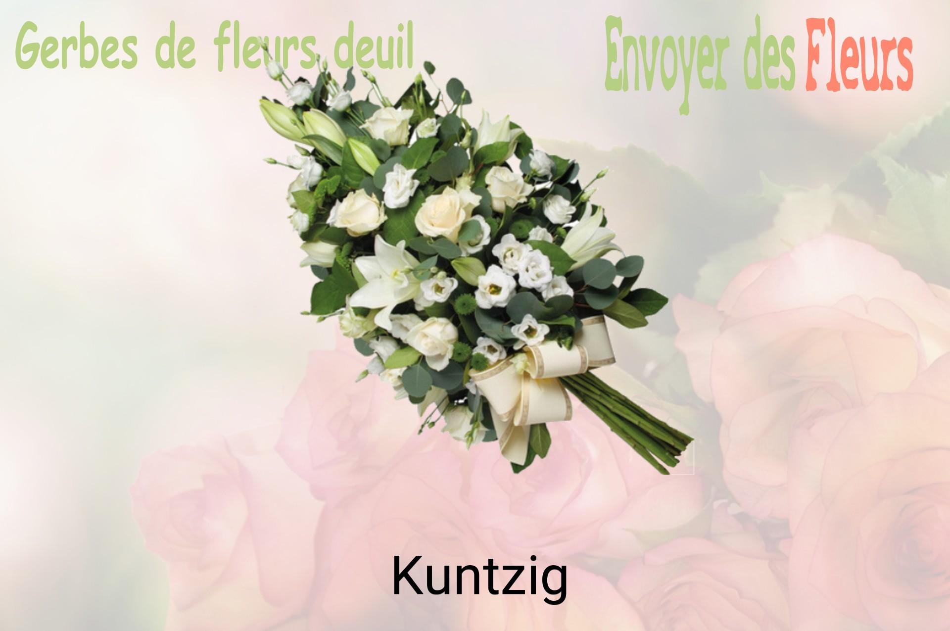 Gerbe de fleurs de deuil livrée à Kuntzig